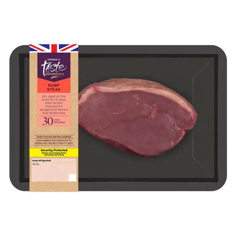 30 Days Matured British Beef Rump Steak, Taste the Difference 225g
