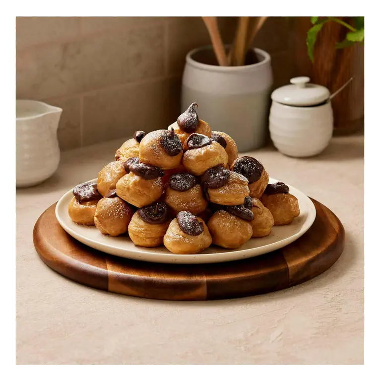 30 Piece Belgian Chocolate Profiteroles Tower