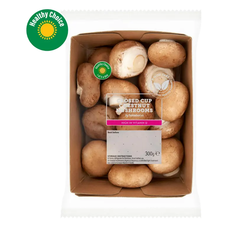300g Closed Cup Chestnut Mushrooms