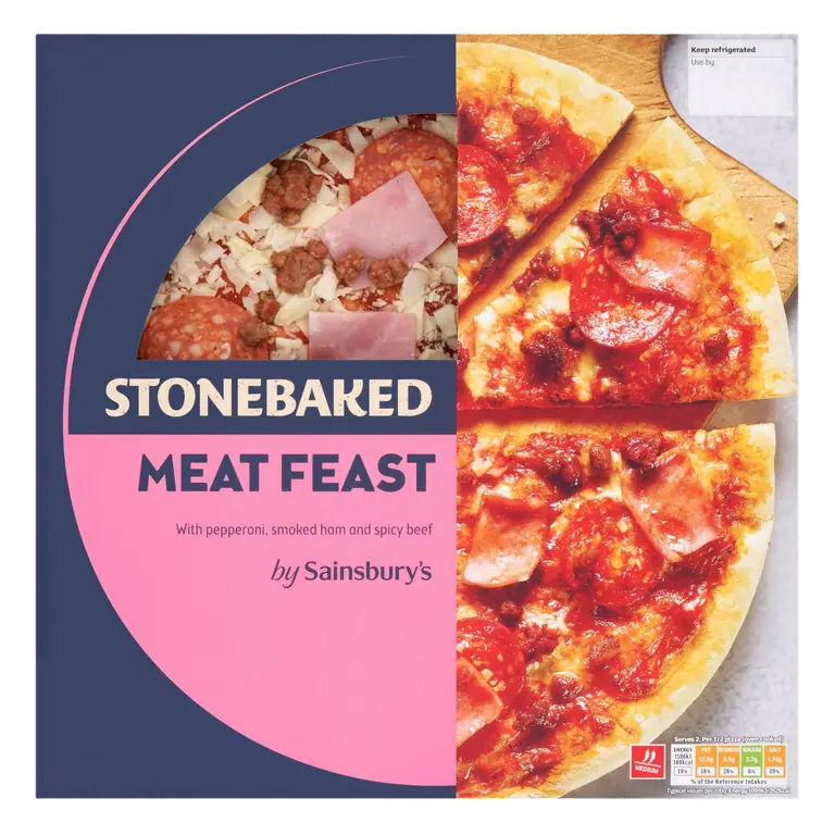 305g Meat Feast Stonebaked Pizza