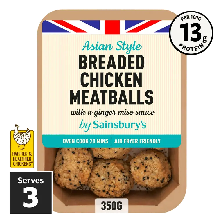 350g Asian Style Breaded Chicken Meatballs