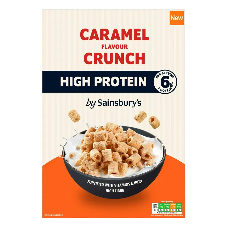 375g High Protein Caramel Flavour Crunch Breakfast Cereal