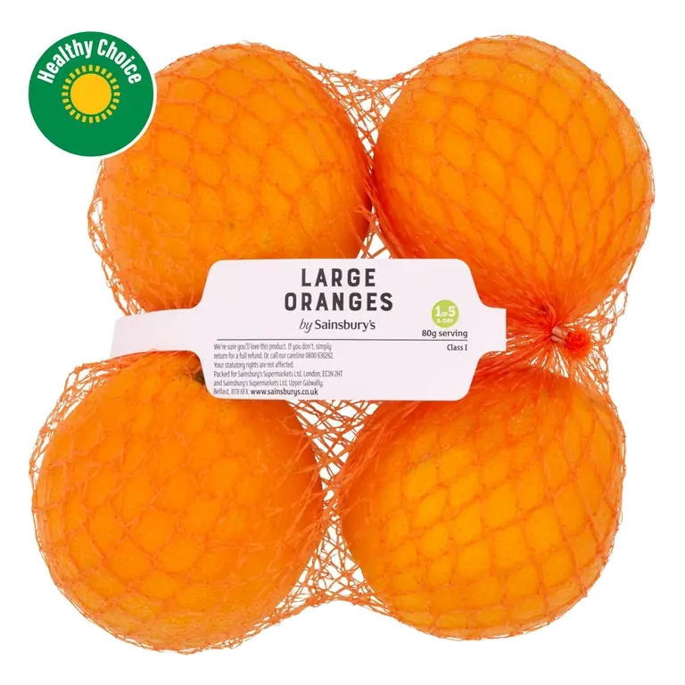 4 x Large Oranges