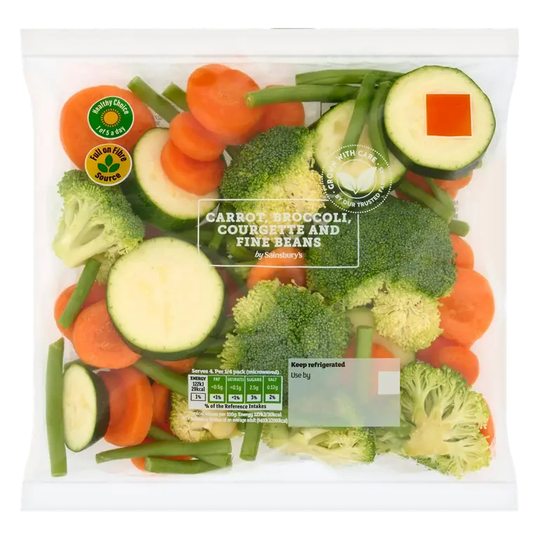 420g Carrot, Broccoli, Courgette & Fine Beans