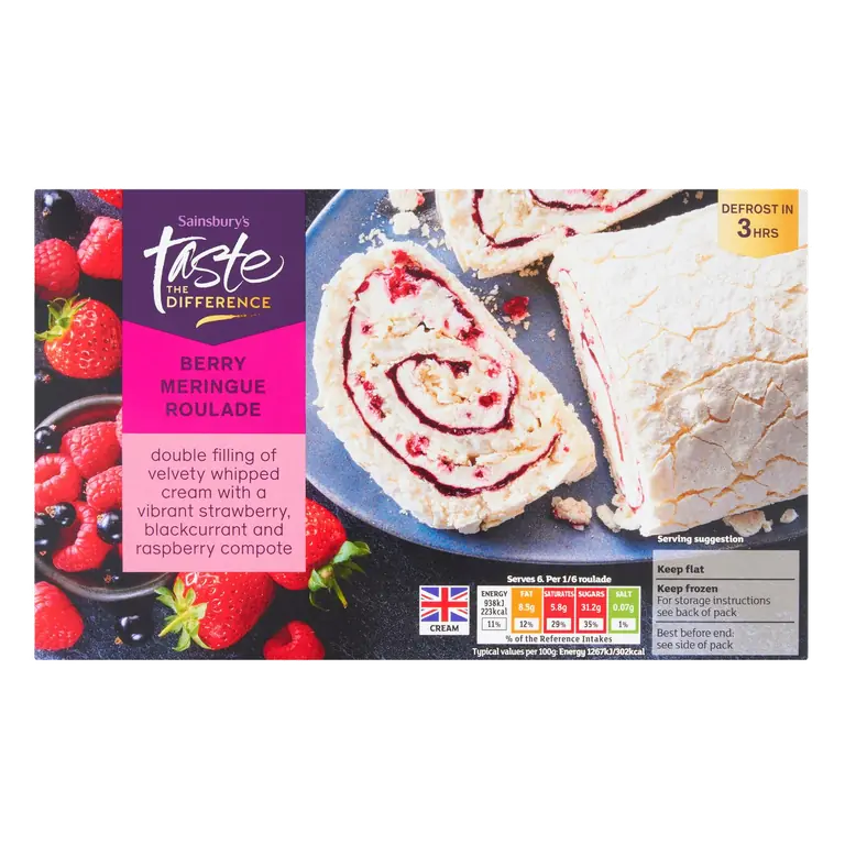 445g Berry Roulade, Taste the Difference