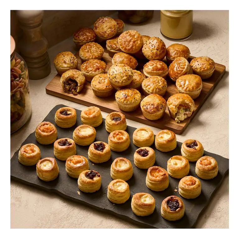 48 Piece Mini Pies & Vol Au Vent Selection, Taste the Difference
