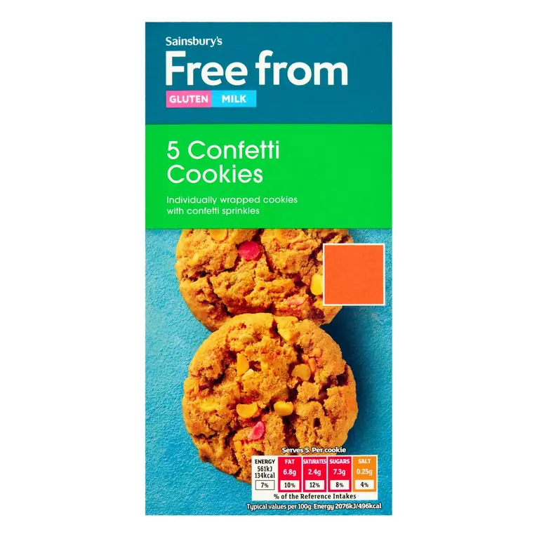 5 x Confetti Cookies 135g