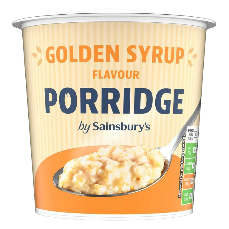 57g Golden Syrup Flavour Porridge Pot