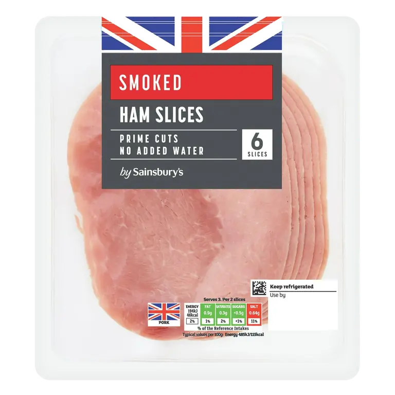 6 Smoked Ham Slices 120g