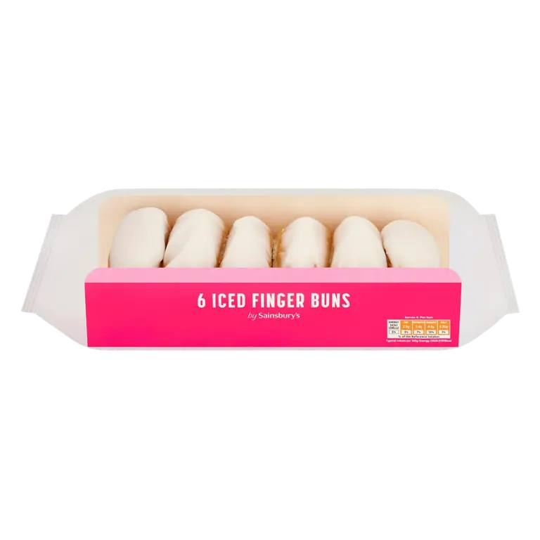 6 x Iced Finger Buns