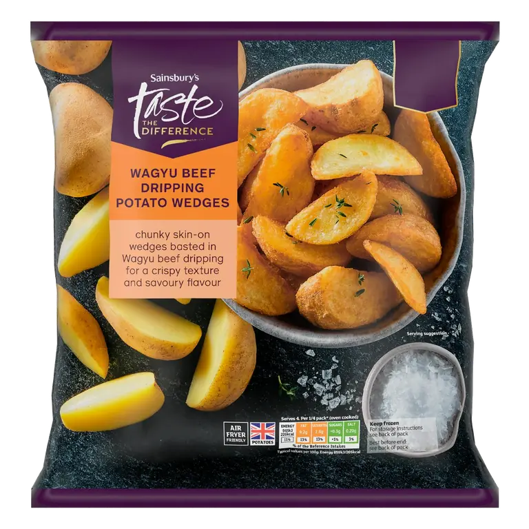 600g Wagyu Beef Dripping Potato Wedges, Taste the Difference