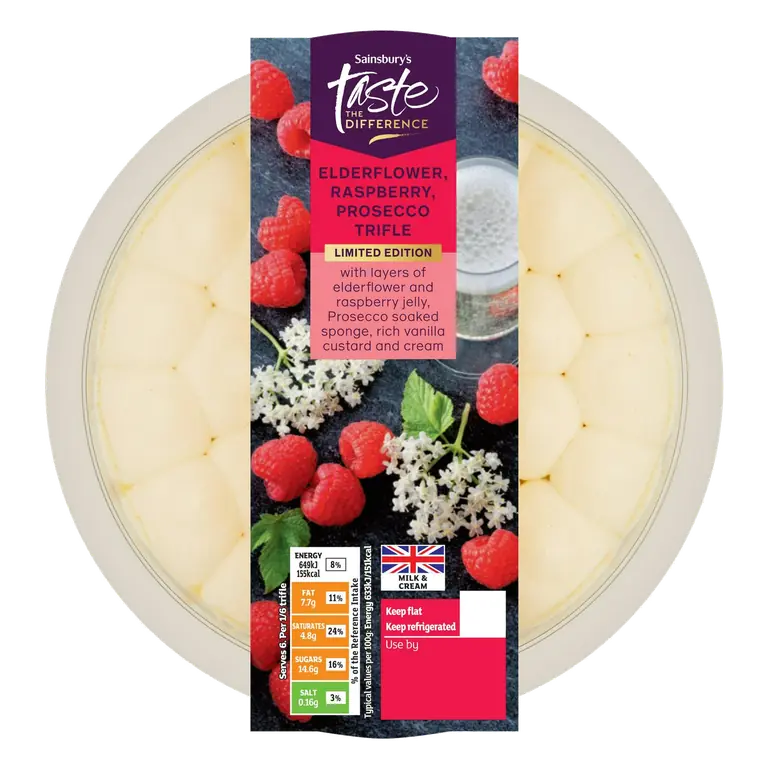 615g Elderflower, Raspberry & Prosecco Trifle, Taste the Difference, Limited Edition