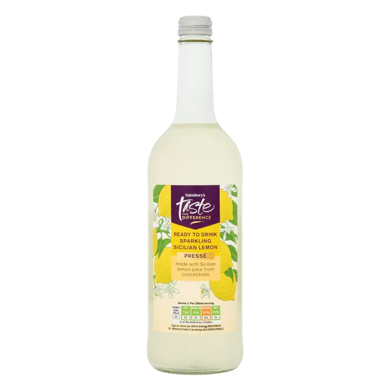 750ml Sicilian Lemonade Bottle, Taste the Difference
