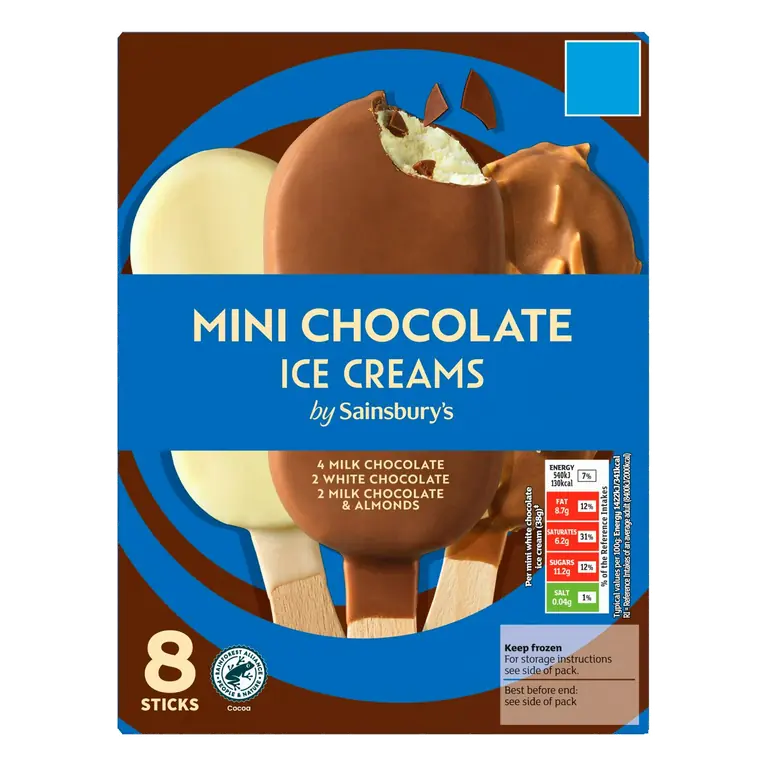 8 x 55ml Mini Chocolate Ice Creams
