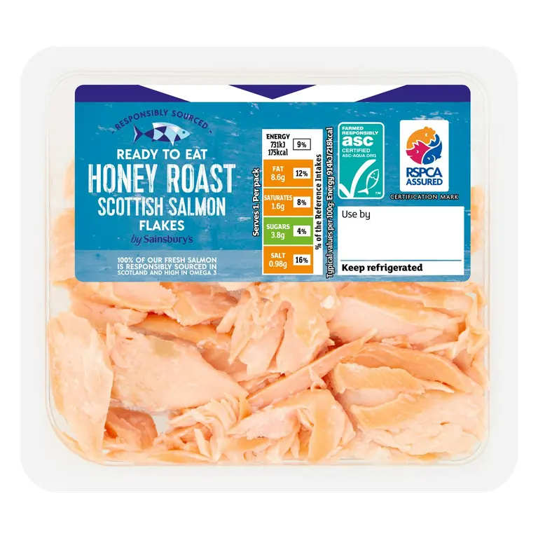 80g Honey Roast Scottish Salmon Flakes