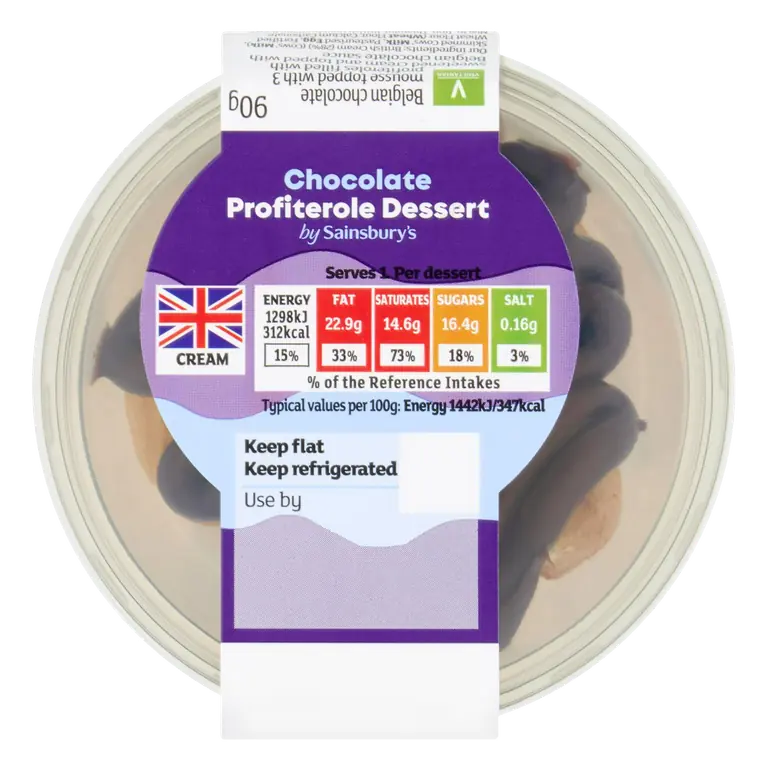 90g Chocolate Profiterole Dessert