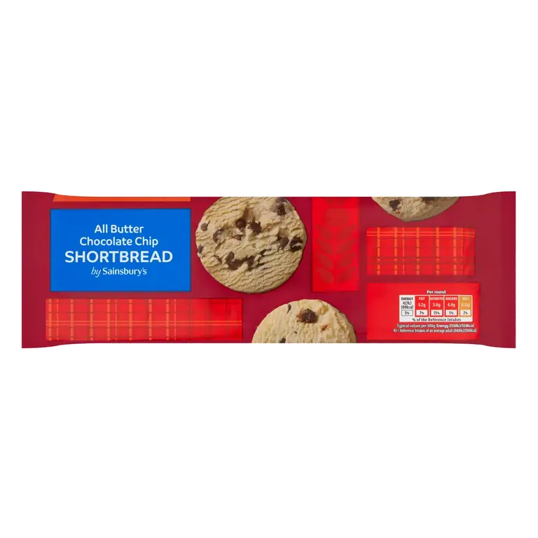 All Butter Chocolate Chip Shortbread 175g