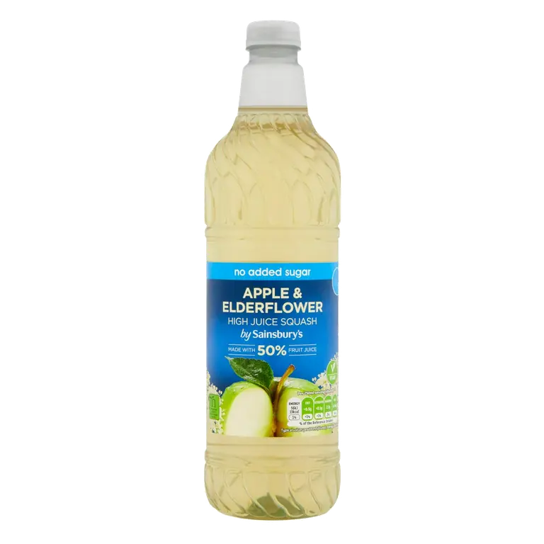 Apple & Elderflower High Juice Squash 1L