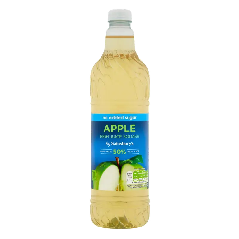 Apple High Juice Squash, No Added Sugar 1L