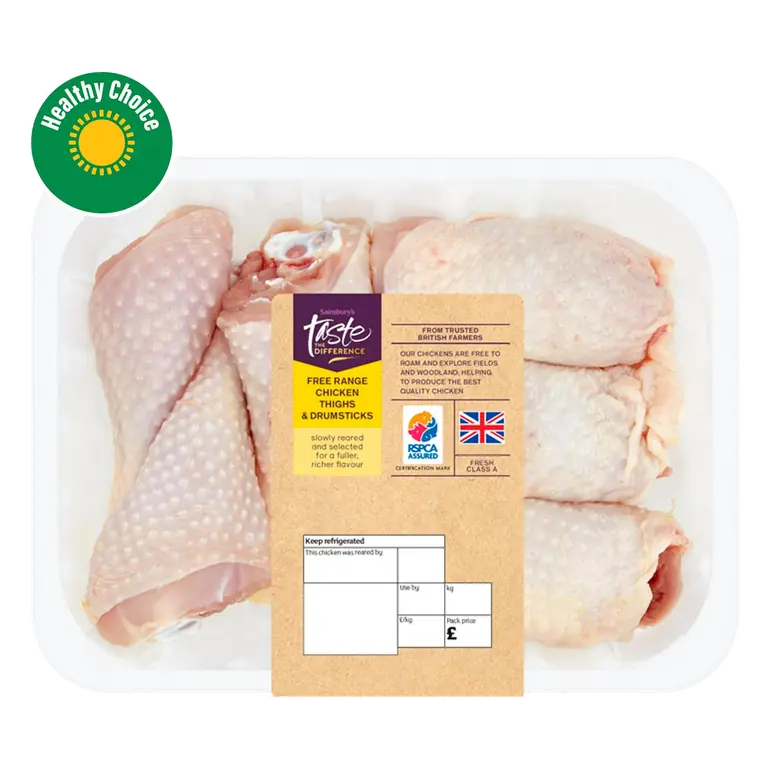 (Approx. 590g) British Free Range Chicken Thigh & Drumsticks, Taste the Difference