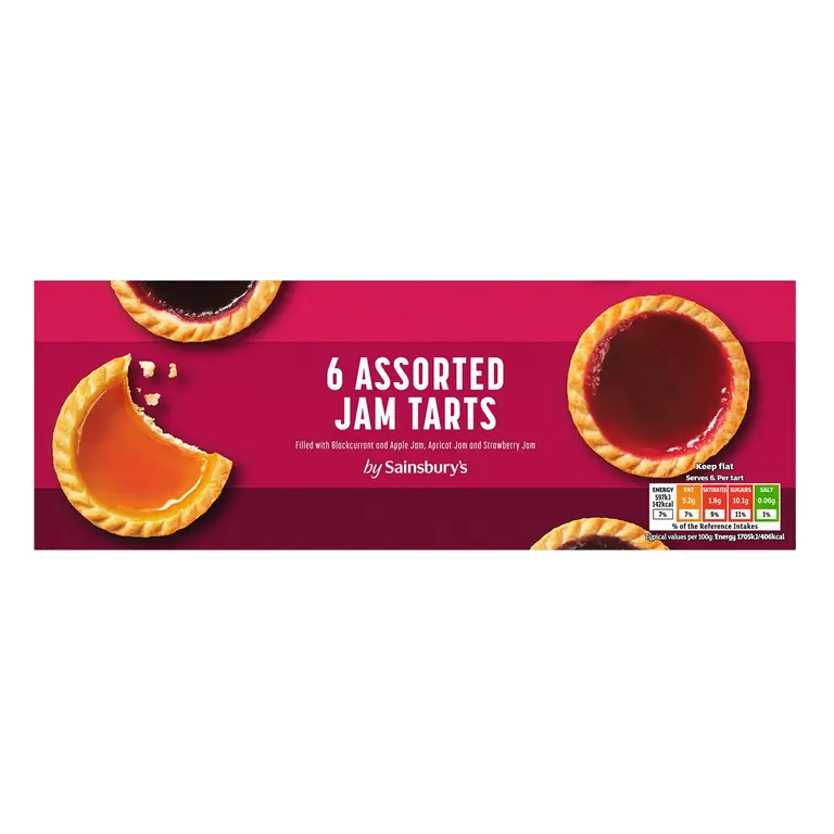 Assorted Jam Tarts x6 185g