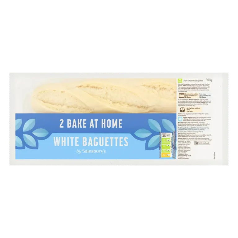Bake at Home White Baguettes x2