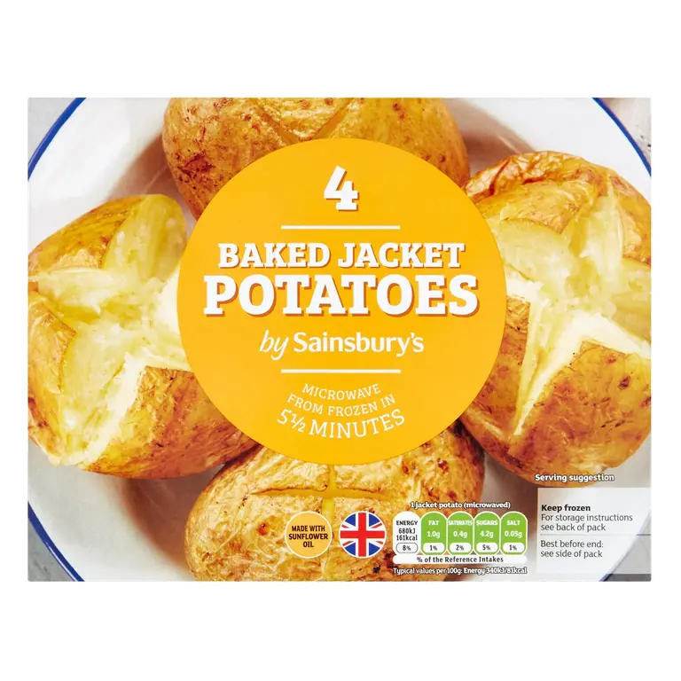Baked Jacket Potatoes x4 800g