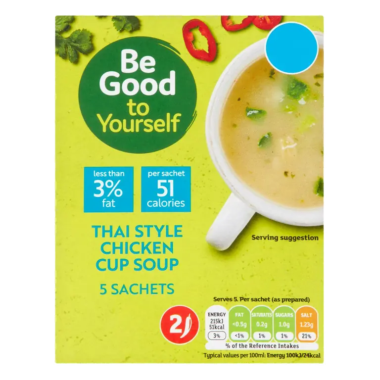 Be Good to Yourself Thai Style Chicken Cup Soup 5x15g