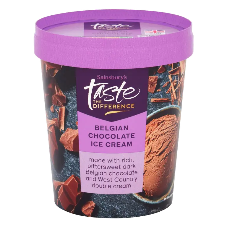 Belgian Chocolate Ice Cream, Taste the Difference 480ml