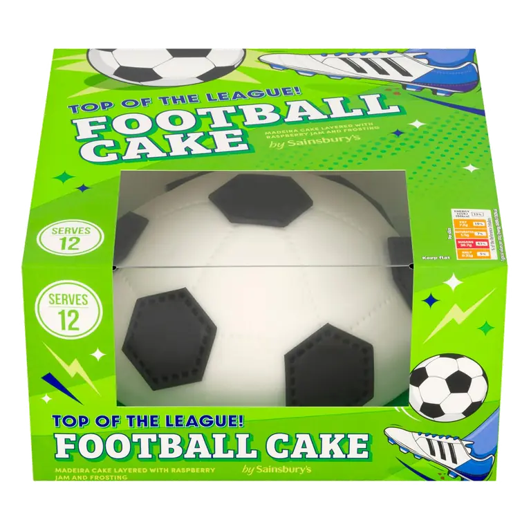 Birthday & Celebration Football Cake 837g