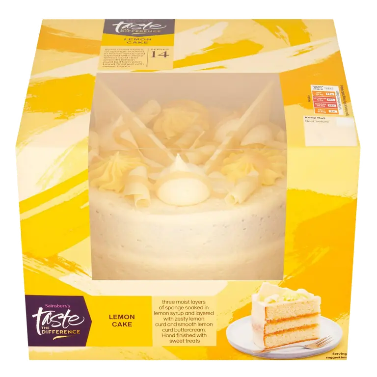 Birthday Celebration Loaded Lemon Cake, Taste the Difference 905g (Serves 14)