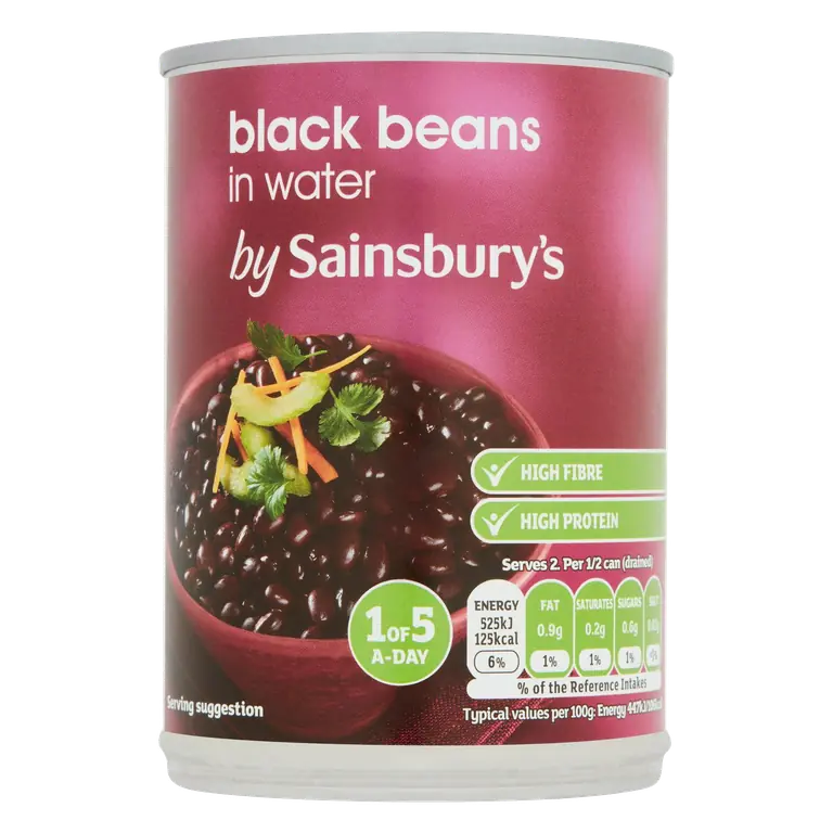 Black Beans in Water 400g (235g*)