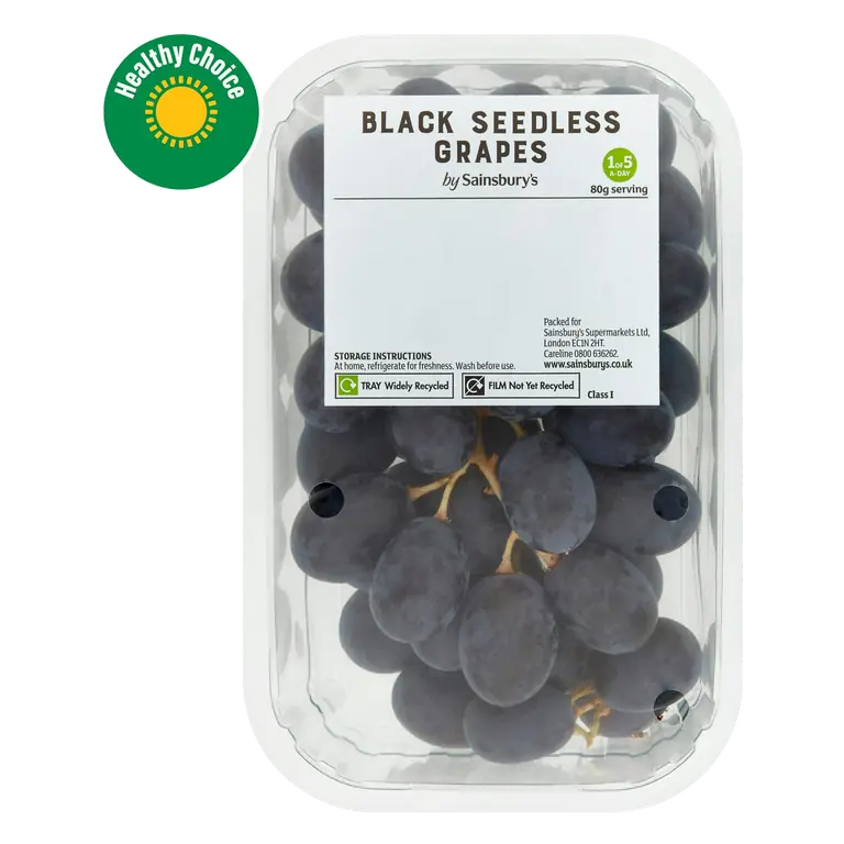 Black Seedless Grapes 500g