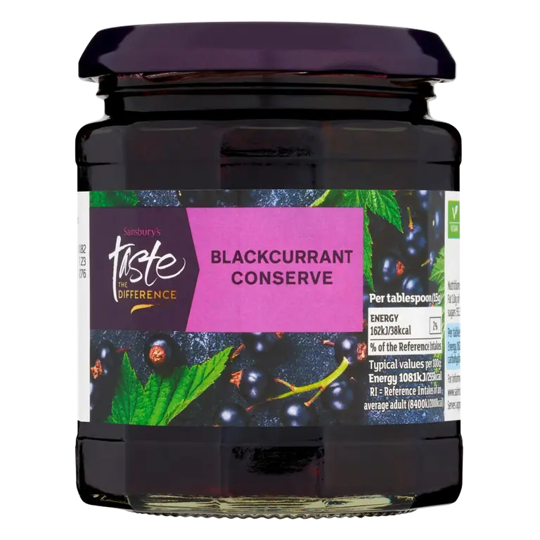 Blackcurrant Conserve, Taste the Difference 340g