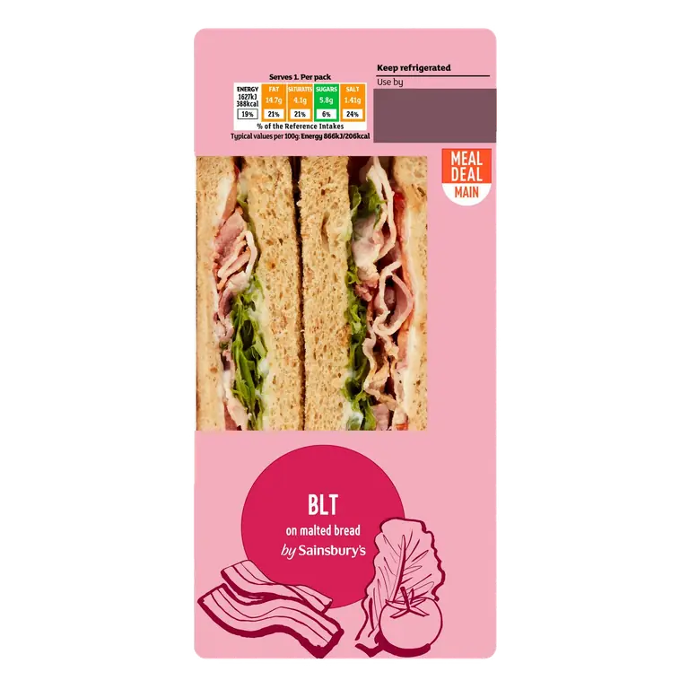 BLT on Malted Bread Sandwich
