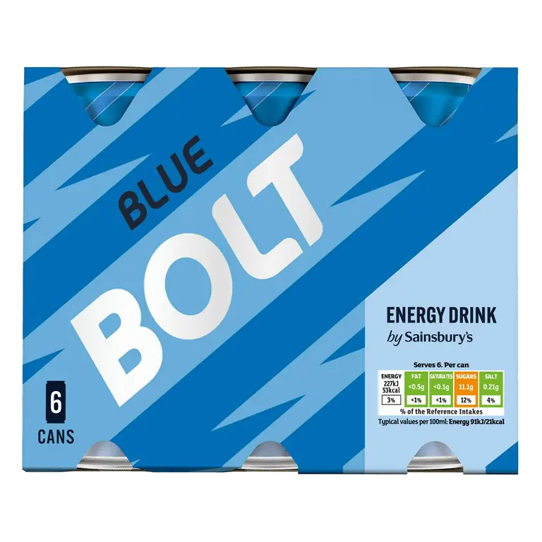 Blue Bolt 6x250ml (Sugar levy applied)