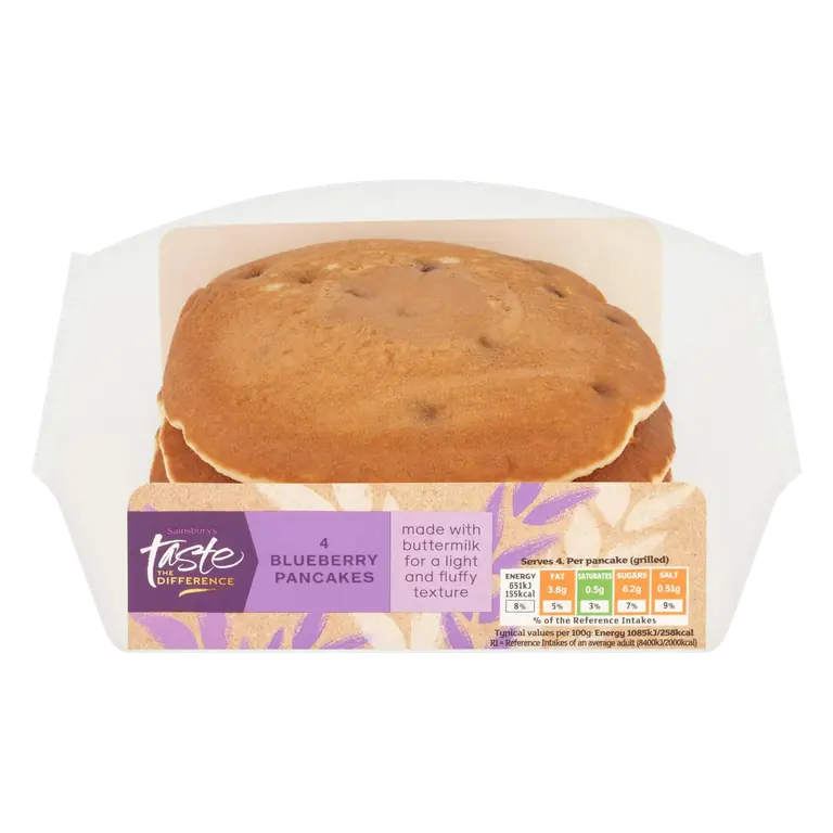 Blueberry Pancakes, Taste the Difference x4 240g