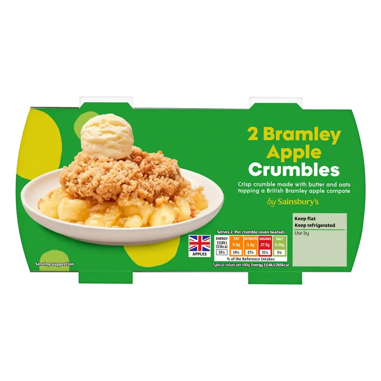 Bramley Apple Crumble 2x120g
