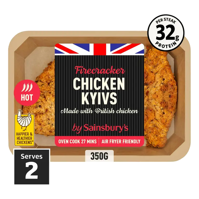 Breaded Firecracker British Fresh Chicken Breast x2 350g