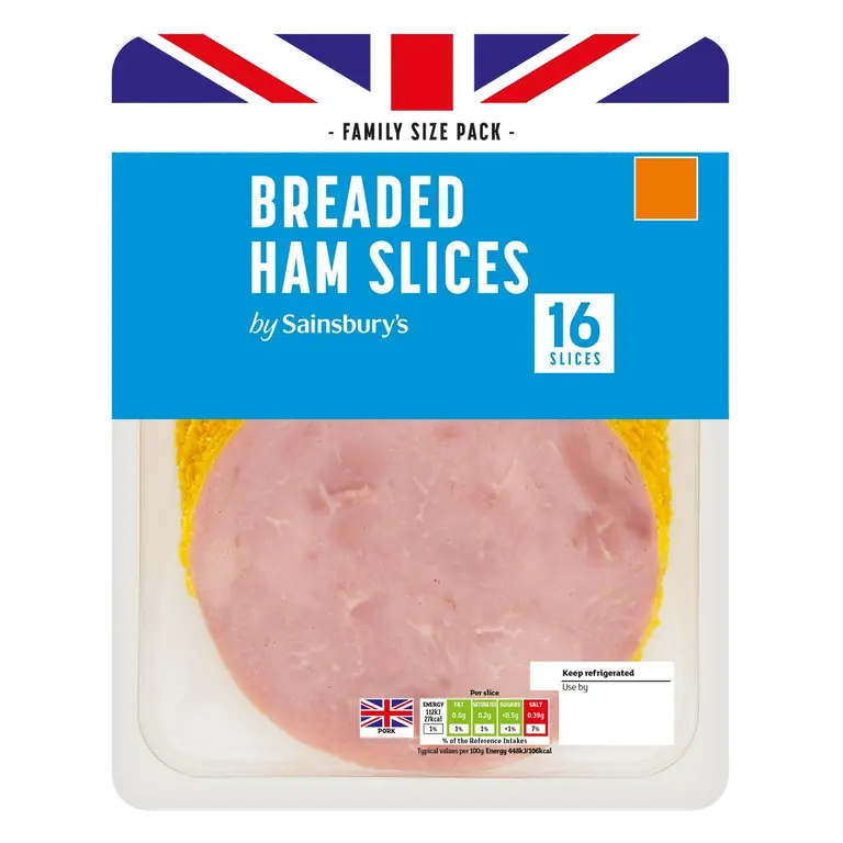 Breaded Ham Slices x16 400g