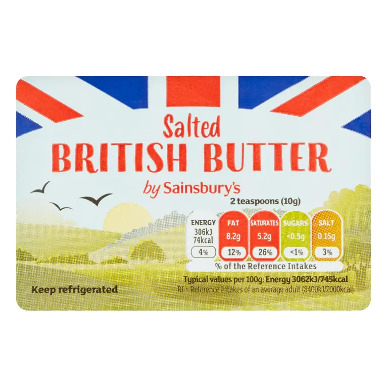 British Butter, Salted 250g