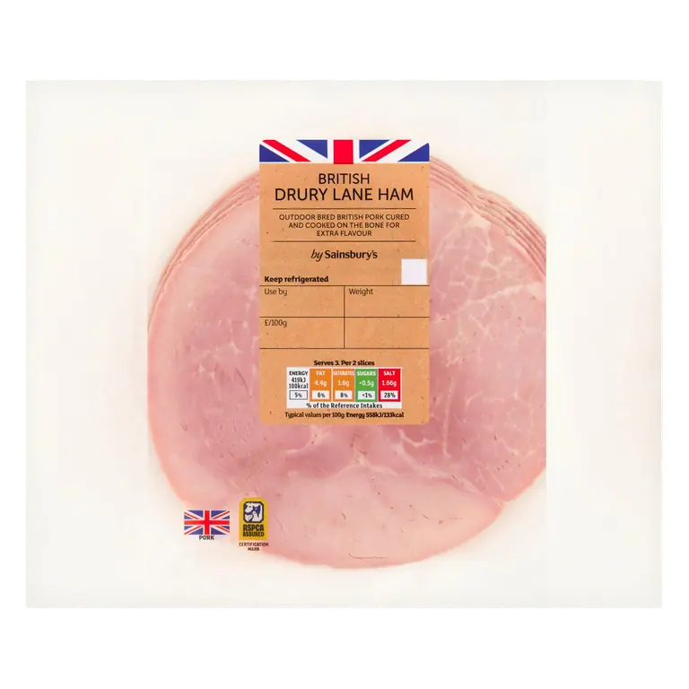 British Drury Lane Ham 225g