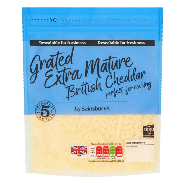 British Extra Mature Grated Cheddar Cheese 250g