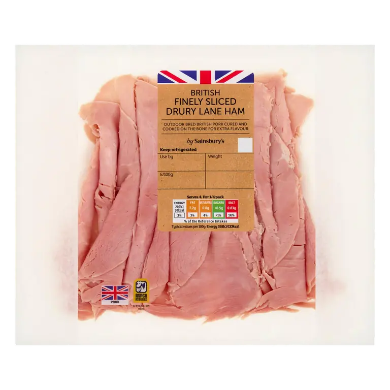 British Finely Sliced Drury Lane Ham 150g