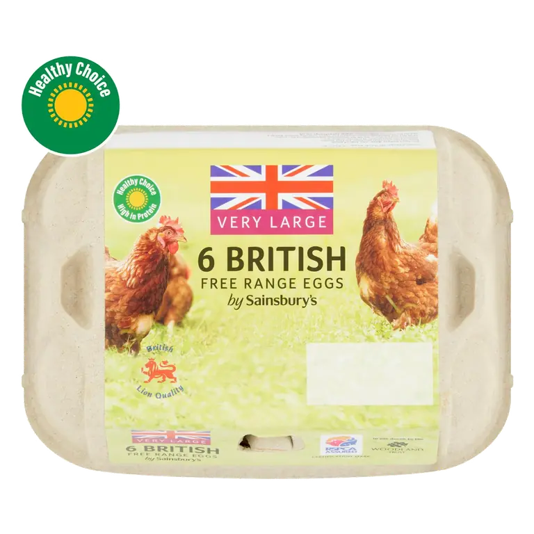 British Free Range Eggs Extra Large x6