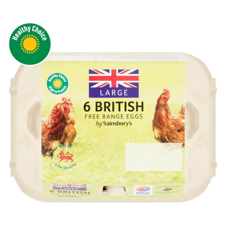 British Free Range Eggs Large x6