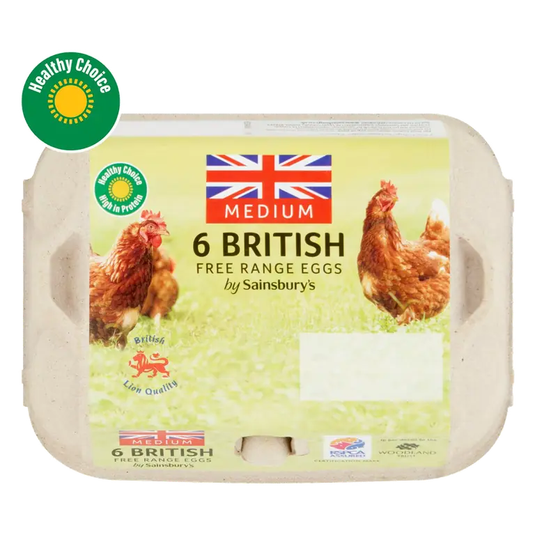 British Free Range Eggs Medium x6