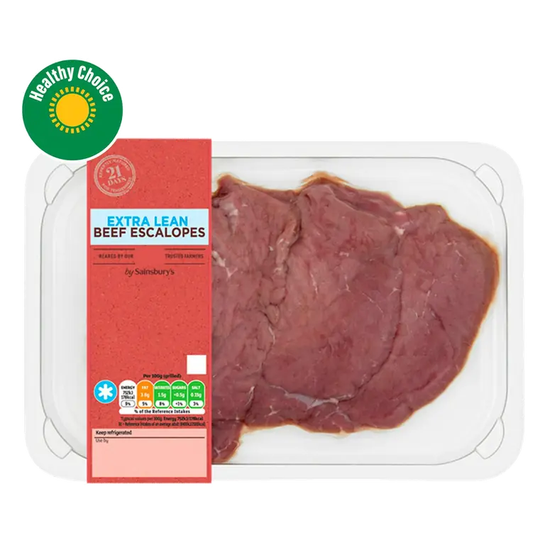 British or Irish 21 Day Matured Extra Lean Beef Escalope 300g