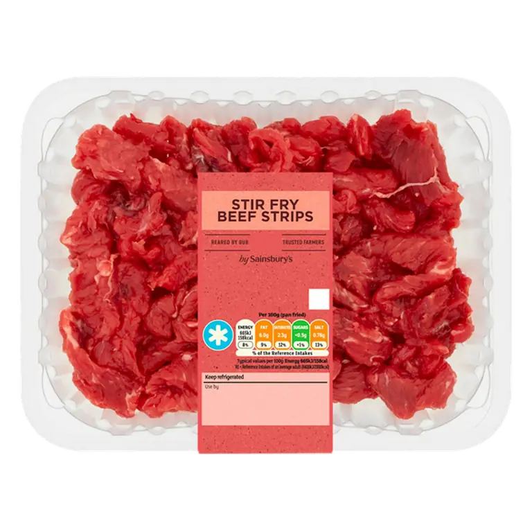 British or Irish Stir Fry Beef 350g