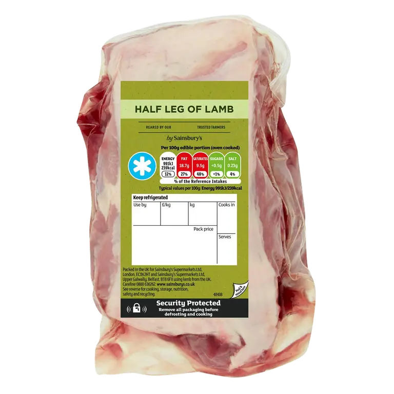 British or New Zealand Half Leg Of Lamb (Approx. 925g)